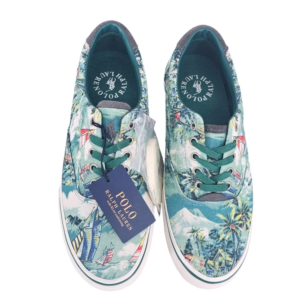 Polo Ralph Lauren Mens Boat Shoe 7.5D Thorton III Hawaii Aloha Nautical NEW‎ NWT